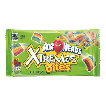 Air Heads Xtreme Bites Rainbow Berry 57g (2oz) (Box of 18)