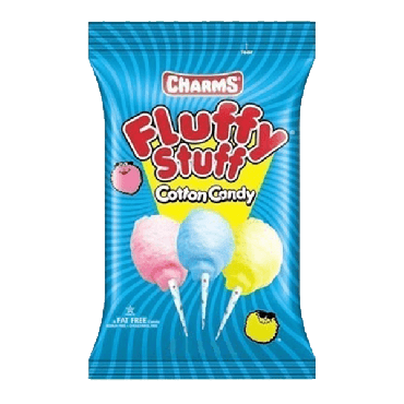 Charms Fluffy Stuff Cotton Candy 28g (1oz) (Box of 12)