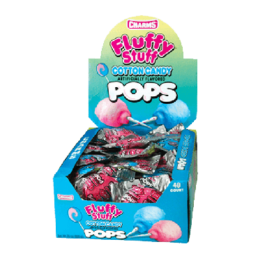 Charms Sweet Pop Fluffy Stuff Cotton Candy (48 Count)