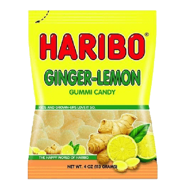 Haribo Ginger Lemon 113g (4oz) (Box of 12)