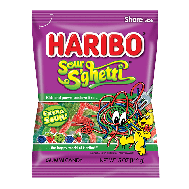 Haribo Sour Spaghetti 142g (5oz) (Box of 12)