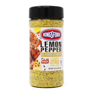 Badia Kingsford Lemon Pepper 184.3g (6.5oz) (Box of 6)