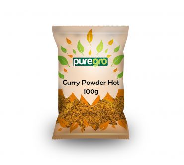 Puregro Curry Powder Hot  PM 69p 100g (Box of 10)