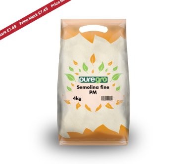 Puregro Semolina Fine 4kg £7.49 PM (Box Of 5)