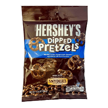 Hershey's Milk Chocolate Dipped Pretzels 120g (4.25oz) (Box of 12)