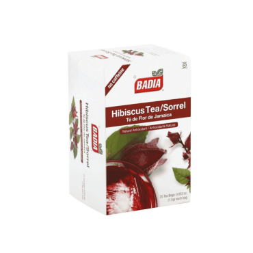 Badia Hibiscus/Sorrel Tea 25 Bags 1.5g (0.053oz)