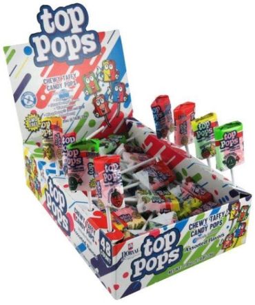 Top Pops Assorted Box 10g (0.35oz) (Box of 48)