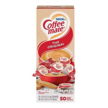 Coffee Mate Original Liquid 50 Count 10.60g (0.375oz) (Box of 4)

