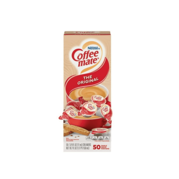 Coffee Mate Liquid Creamer Original Single Serve 50 Portions 10.6ml (0.375oz) (Case of 4)