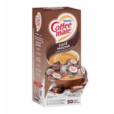 Coffee Mate Cafe Mocha Liquid 50 Count 10.60g (0.375oz) (Box of 4)
