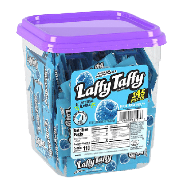 Laffy Taffy Wild Blue Raspberry 145 x 10g Tub (145 x 0.34oz) (Box of 8)