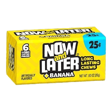 Now & Later Banana 26g (0.93oz) (Box of 24)