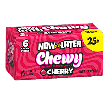 Now & Later Cherry Chewy 26g (0.93oz) (Box of 24)