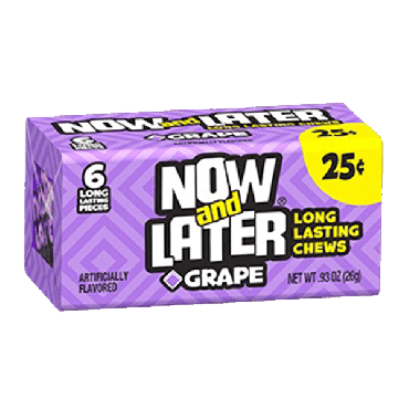Now & Later Grape 26g (0.93oz) (Box of 24)