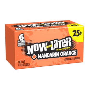 Now & Later Mandarin Orange 26g (0.93oz) (Box of 24)