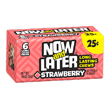 Now & Later Strawberry 26g (0.93oz) (Box of 24)