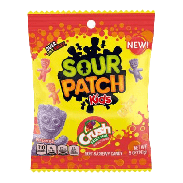 Sour Patch Assorted Crush Candy 141g (5oz) (Box of 12)