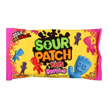Sour Patch Kids Berries 51g (1.8oz) (Box of 24)