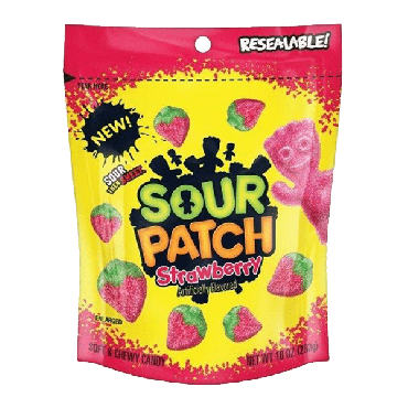 Sour Patch Kids Strawberry Soft & Chewy Candy 283g (10oz) (Box of 12)