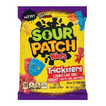 Sour Patch Kids Tricksters Soft & Chewy Candy 141g (5oz) (Box of 12)