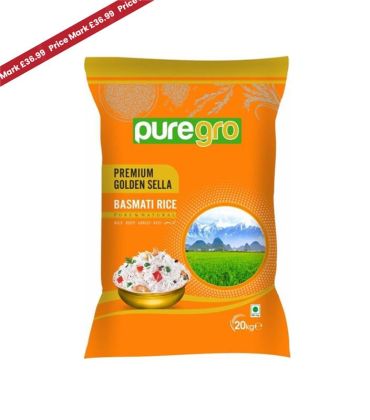 Puregro Golden Sella Basmati Rice 20kg PMP £36.99