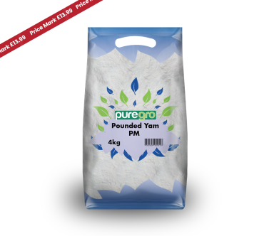Puregro Pounded Yam 4kg £13.99 PMP (Box of 5)