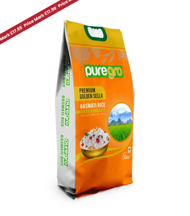Puregro Golden Sella Basmati Rice 10kg PMP £17.99