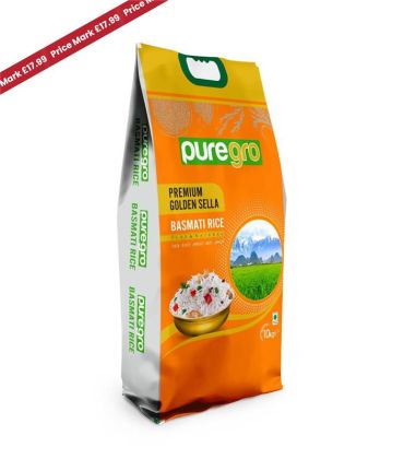 Puregro Golden Sella Basmati Rice 10kg PMP £17.99