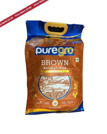 Puregro Brown Basmati Rice 5kg PMP £9.99