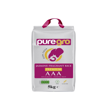 Puregro Premium Jasmine Fragrant Rice 5kg PM £7.99