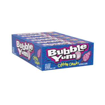 Bubble Yum Cotton Candy Gum 39.6g (1.4oz) (Box of 18)