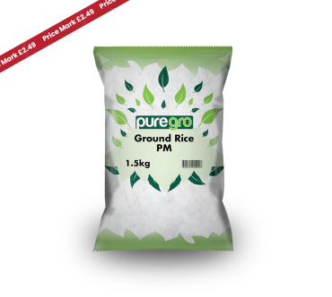Puregro Ground Rice PM £2.49 1.5kg (Box of 6)