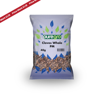 Puregro Cloves Whole 40g PM £1.19 (Box of 10)