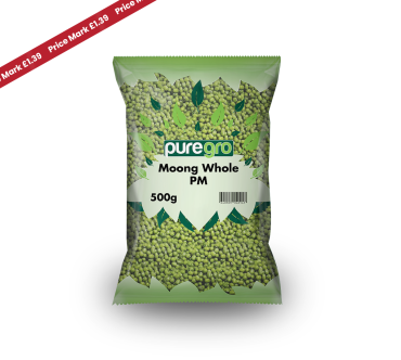 Puregro Moong Whole PM £1.39 500g (Box of 10)