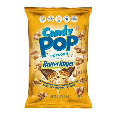 Candy Pop Popcorn Butterfinger 149g (5.25oz) (Box of 12)