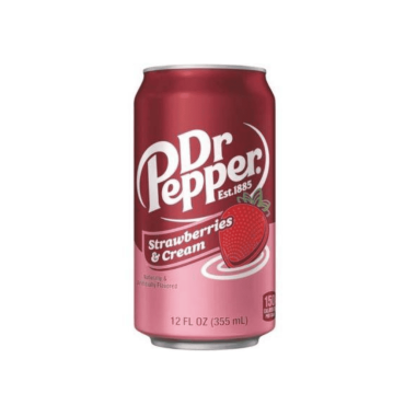 Dr Pepper Strawberry & Cream 355ml (12 fl.oz) (2 x 12 Case) (Box of 24)