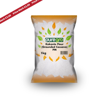 Puregro Kokonte Flour (Grounded Cassava) 1kg PM £2.49 (Box of 6)