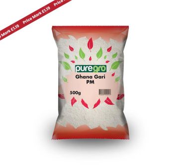 Puregro Ghana Gari 500g PM £1.19 (Box of 10)