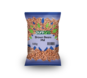 Puregro Brown Beans 500g PM £2.69 (Box of 10)
