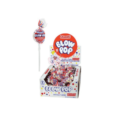 Charms Blow Pop Cherry 18g (0.65oz) (Box of 48)