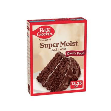 Betty Crocker Super Moist Devil's Food Cake Mix 376g (13.25oz) (Box of 12)
