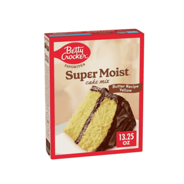 Betty Crocker Super Moist Butter Recipe Yellow Cake Mix 376g (13.25oz) (Box of 12)