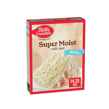 Betty Crocker Super Moist White Cake Mix 404g (14.25oz) (Box of 12)