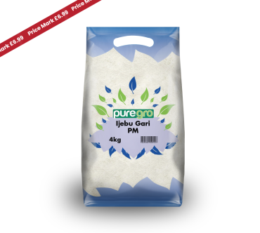 Puregro Ijebu Gari 4kg PMP £6.99 (Box of 5)