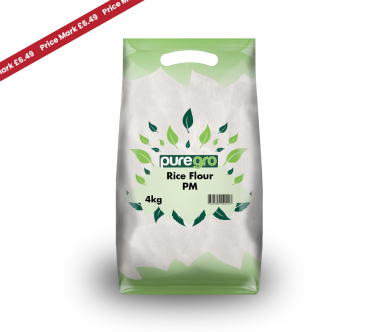 Puregro Rice Flour 4kg PM £6.49 (Box of 5)