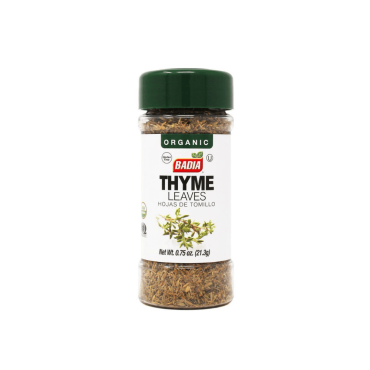 Badia Organic Thyme Leaves 21.28g (0.75oz) (Box of 8)