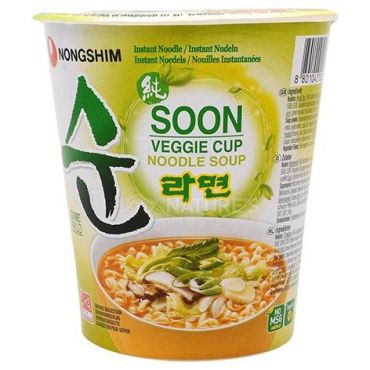 NONGSHIM Soon Veggie Ramyun Noodles Cup 67g (Pack of 6)