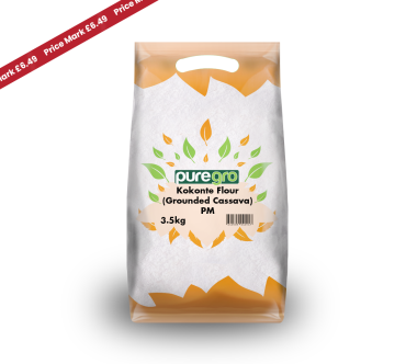 Puregro Kokonte Flour (Grounded Cassava) 3.5kg PM £6.49 (Box of 5)