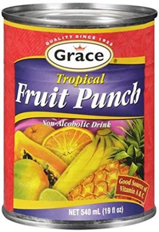 Grace Tropical Fruit Punch Drink  540ml (18.26oz) (Box of 24)