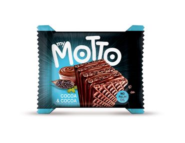 My Motto Cocoa & Cocoa Wafers 30g Multipack of 3 (Pack of 10)